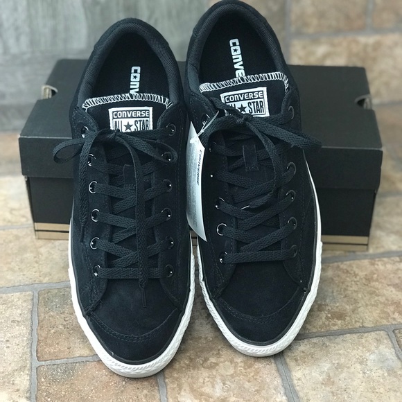 NWT Converse CT LS OX Black Suede M AUTHENTIC - Picture 3 of 6